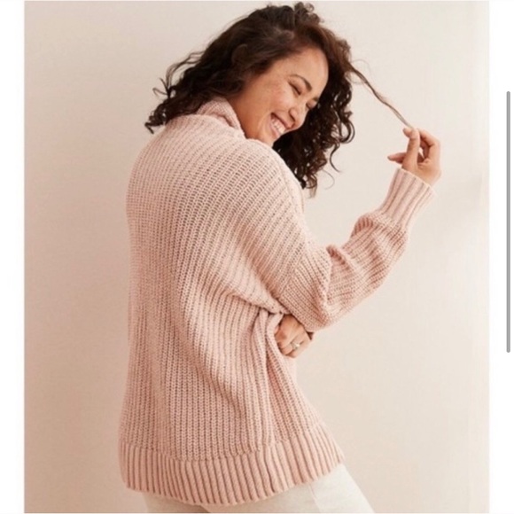aerie Sweaters - Aerie Oversized Turtleneck Sweater Knit Pink XS
